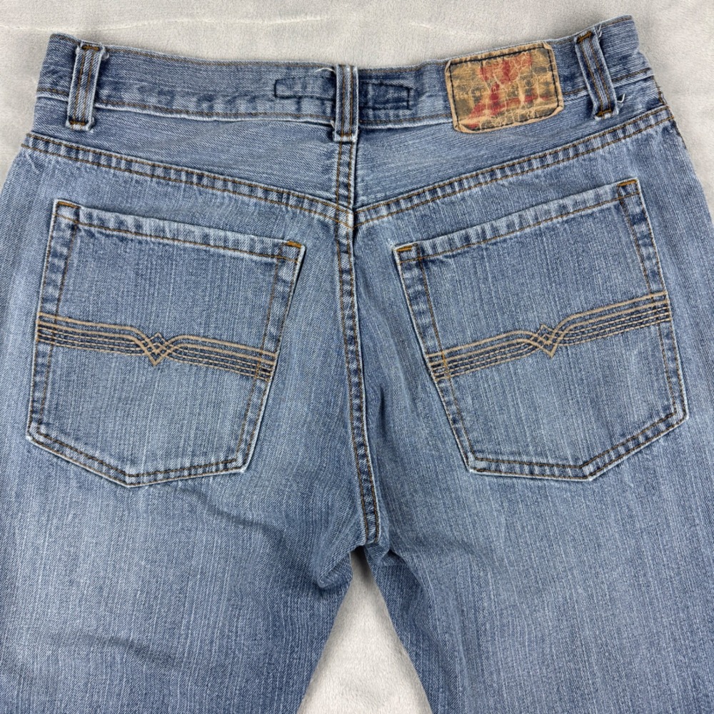 Vintage Y2K Zeep World Classic Denim Men's Blue Jeans Relaxed 100% Cotton 34x30 - Picture 11 of 13